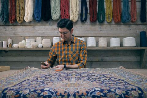 Vloerkleed reparatie