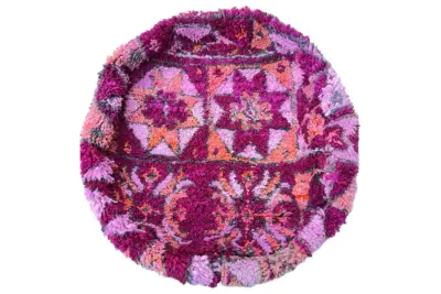 Ronde Marokkaanse Poef nr.22101 60cm x 25cm incl. vulling Verwacht half november