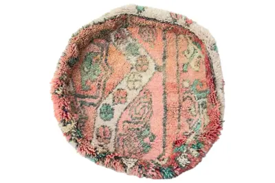 Ronde Marokkaanse Poef nr.22105 60cm x 25cm incl. vulling Verwacht half november