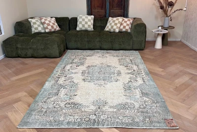 Vintage vloerkleed 27318 284cm x 174cm