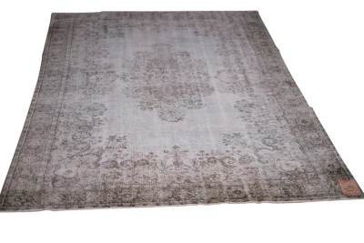 Vintage vloerkleed blauw nr.29697 312cm x 206cm