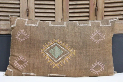 Sabra Kussen uit Marokko bruin 100cm x 50cm incl vulling nr. 91237