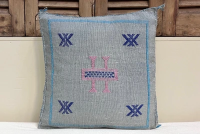 Sabra Kussen uit Marokko grijs 45cm x 45cm incl vulling nr.64151