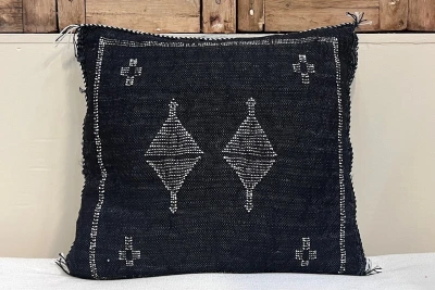 Sabra Kussen Marokko zwart 45cm x 45cm incl vulling nr.64175