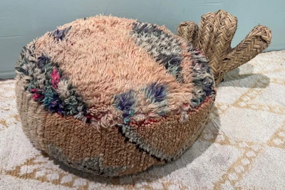 Ronde Marokkaanse Poef 65cm x 25cm nr: 94021 incl. vulling