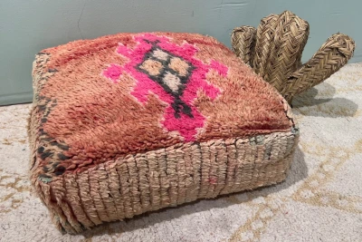 Marokkaanse Poef nr.47037 60cm x 60cm x 25cm incl. vulling