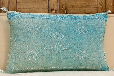 Sabra Kussen uit Marokko blauw 60cm x 40cm incl vulling nr.93244