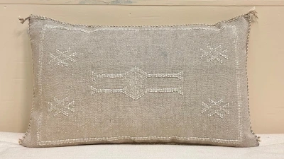 Sabra Kussen uit Marokko grijs 60cm x 40cm incl vulling nr.93353