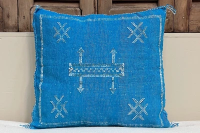 Sabra Kussen uit Marokko blauw 45cm x 45cm incl vulling nr.64055
