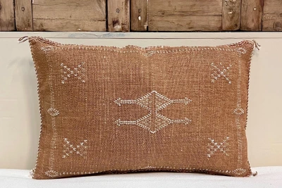 Sabra Kussen uit Marokko bruin 60cm x 40cm incl vulling nr.93303