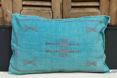 Sabra Kussen uit Marokko blauw 60cm x 40cm incl vulling nr.54000