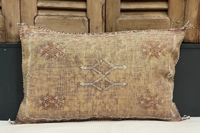 Sabra Kussen uit Marokko bruin 60cm x 40cm incl vulling nr.54001