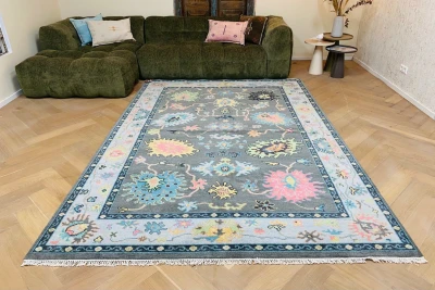 Sale Oushak Vloerkleed handgemaakt, in diverse maten verkrijgbaar