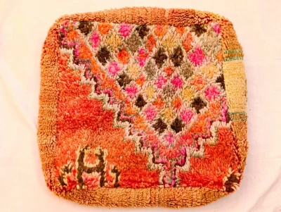 Marokkaanse Poef nr.20204 60cm x 60cm x 25cm incl. vulling