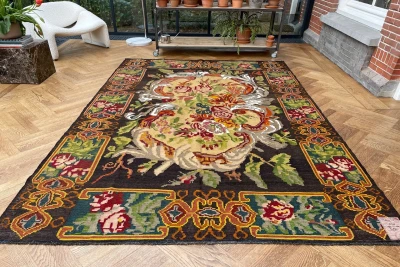 Rozenkelim authentiek, handgeweven in Moldavië 10540 292cm x 200cm