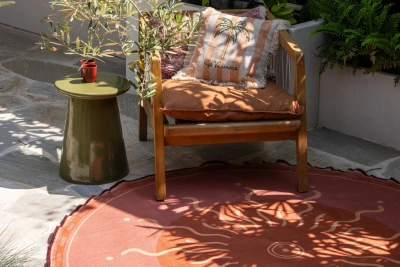 Tuinkleed round Golden Hour Ø180cm