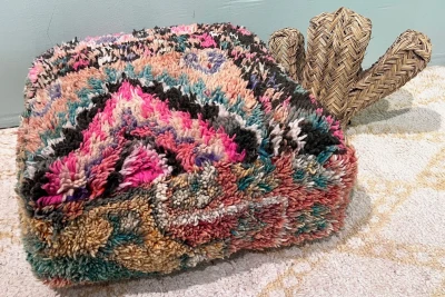 Marokkaanse Poef nr.21101 60cm x 60cm x 25cm incl. vulling 