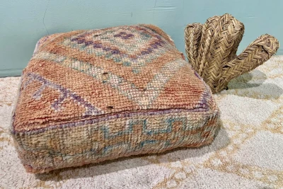 Marokkaanse Poef nr.21132 60cm x 60cm x 25cm incl. vulling  