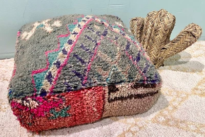 Marokkaanse Poef nr.21119 60cm x 60cm x 25cm incl. vulling  