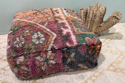 Marokkaanse Poef nr.77833 60cm x 60cm x 25cm incl. vulling