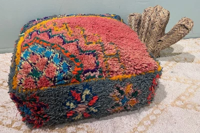 Marokkaanse Poef nr.77836 60cm x 60cm x 25cm incl. vulling