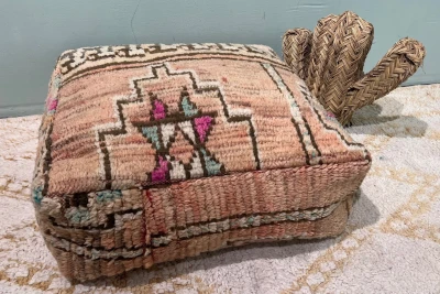 Marokkaanse Poef nr.77846 60cm x 60cm x 25cm incl. vulling