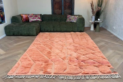 Beni ouarain vloerkleed oranje / roze 49864 312cm x 207cm