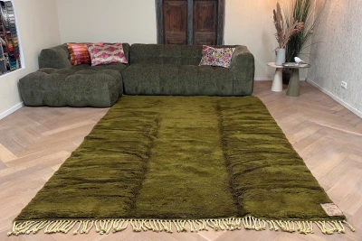 Beni ouarain vloerkleed olijfgroen 49862 304cm x 208cm