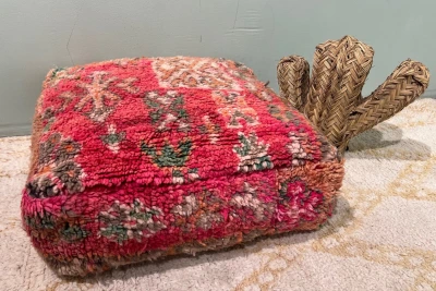 Marokkaanse Poef nr.47001 60cm x 60cm x 25cm incl. vulling