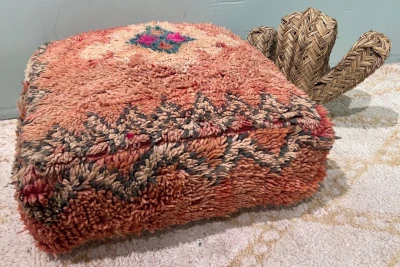 Marokkaanse Poef nr.47003 60cm x 60cm x 25cm incl. vulling