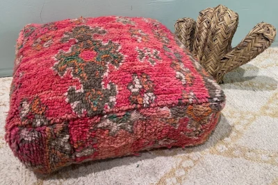 Marokkaanse Poef nr.47005 60cm x 60cm x 25cm incl. vulling