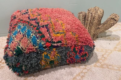 Marokkaanse Poef nr.47012 60cm x 60cm x 25cm incl. vulling