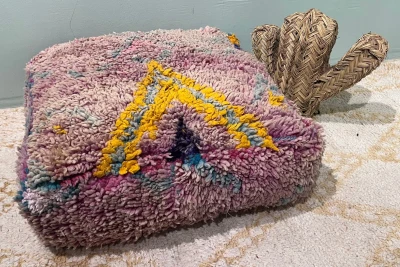 Marokkaanse Poef nr.47014 60cm x 60cm x 25cm incl. vulling