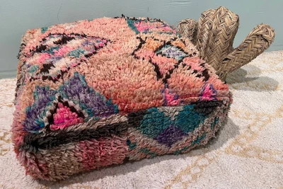 Marokkaanse Poef nr.47015 60cm x 60cm x 25cm incl. vulling