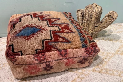 Marokkaanse Poef nr.20216 60cm x 60cm x 25cm incl. vulling