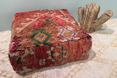 Marokkaanse Poef nr.20220 60cm x 60cm x 25cm incl. vulling