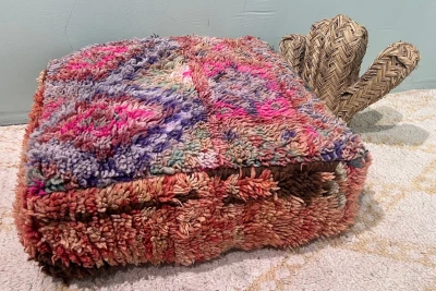 Marokkaanse Poef nr.20207 60cm x 60cm x 25cm incl. vulling