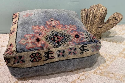 Marokkaanse Poef nr.20219 60cm x 60cm x 25cm incl. vulling