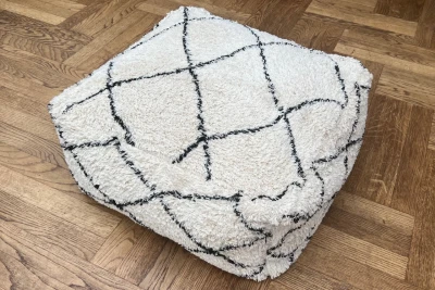 Berber poef 60cm x 60cm x 25cm, incl. vulling