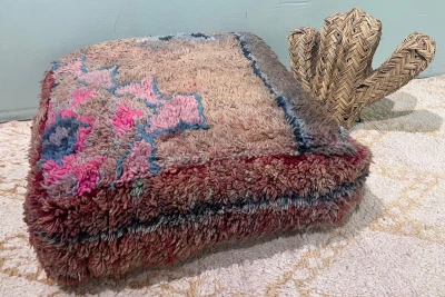 Marokkaanse Poef nr.20233 60cm x 60cm x 25cm incl. vulling