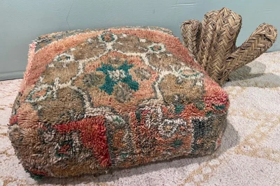 Marokkaanse Poef nr.20234 60cm x 60cm x 25cm incl. vulling