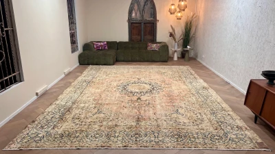 Vintage kirman vloerkleed 65034 500cm x 348cm