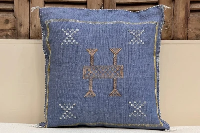 Sabra Kussen uit Marokko blauw 45cm x 45cm incl vulling nr.94094