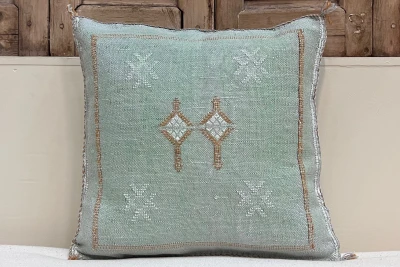 Sabra Kussen uit Marokko groen 45cm x 45cm incl vulling nr.94098