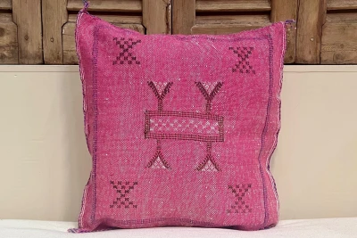 Sabra Kussen uit Marokko roze 45cm x 45cm incl vulling nr.64061