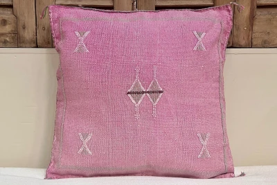 Sabra Kussen uit Marokko roze 45cm x 45cm incl vulling nr.64063