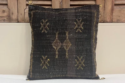 Sabra Kussen uit Marokko bruin 45cm x 45cm incl vulling nr.64085