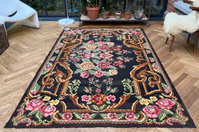 Rozenkelim authentiek, handgeweven in Moldavië 15340 280cm x 172cm  