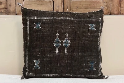 Sabra Kussen uit Marokko bruin 45cm x 45cm incl vulling nr.64115