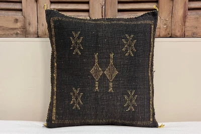 Sabra Kussen uit Marokko bruin 45cm x 45cm incl vulling nr.64117